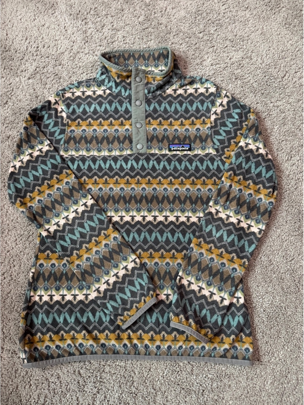 Patagonia Women's XS Micro D Snap T Fleece in Regen Green